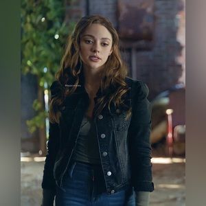 Aso Hope Mikaelson Aqua Denim Jacket